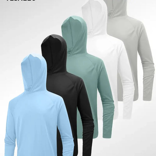 5-Pack Men's Hooded Long Sleeve Shirts