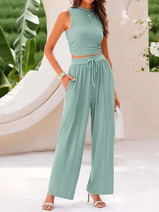 Ribbed Knit Lounge Set